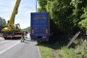 LKW in Boeschung A 3 Rich Frankfurt Hoehe Roesrath Lohmar P100